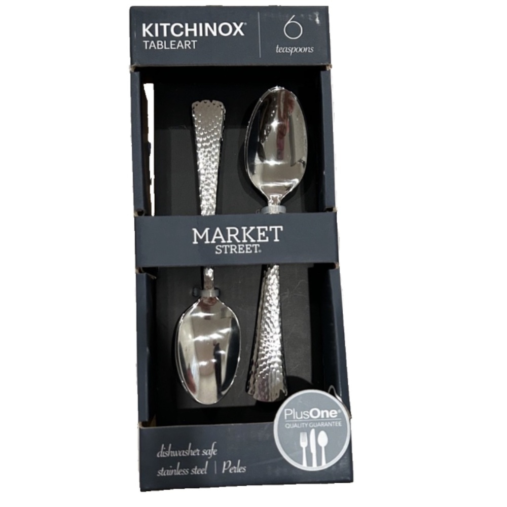 Set of 6 Stainless Steel Ice & Mixing Spoons – Soup, Dessert, Party Use